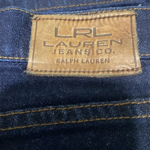 Lauren Ralph Lauren Classic Straight Dark Wash Jeans Size 10 - Picture 9 of 12